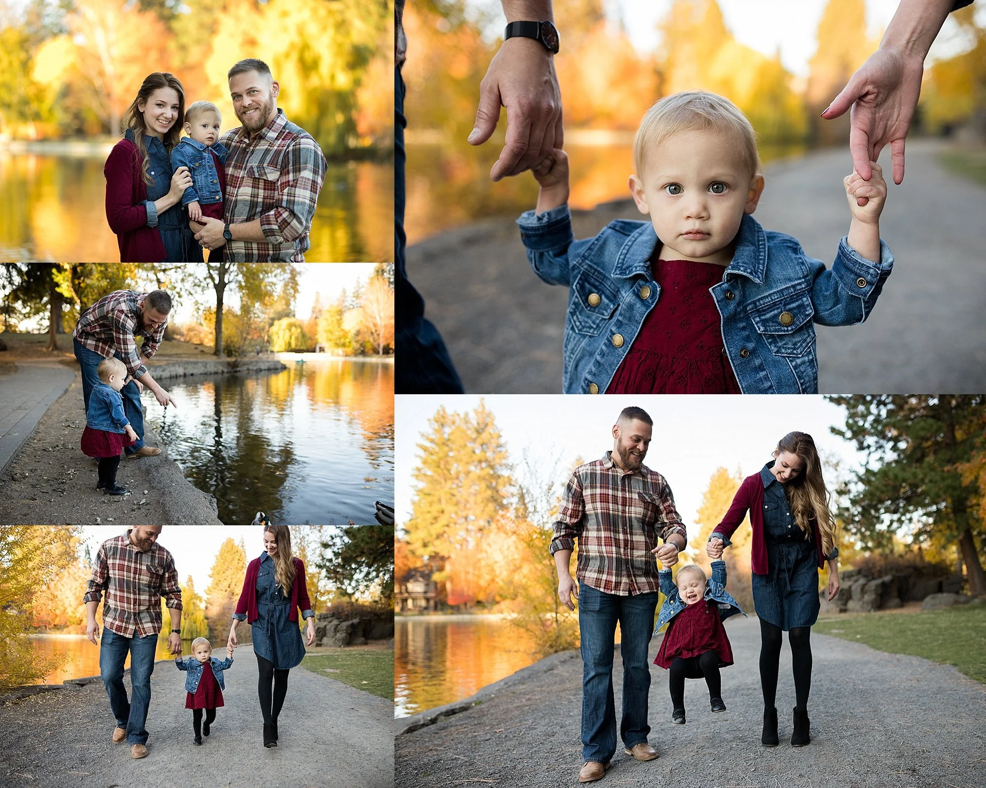family having fun in bend oregon, photography